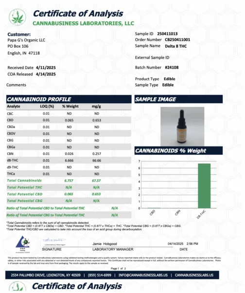 Delta 8 THC Oil - Image 2